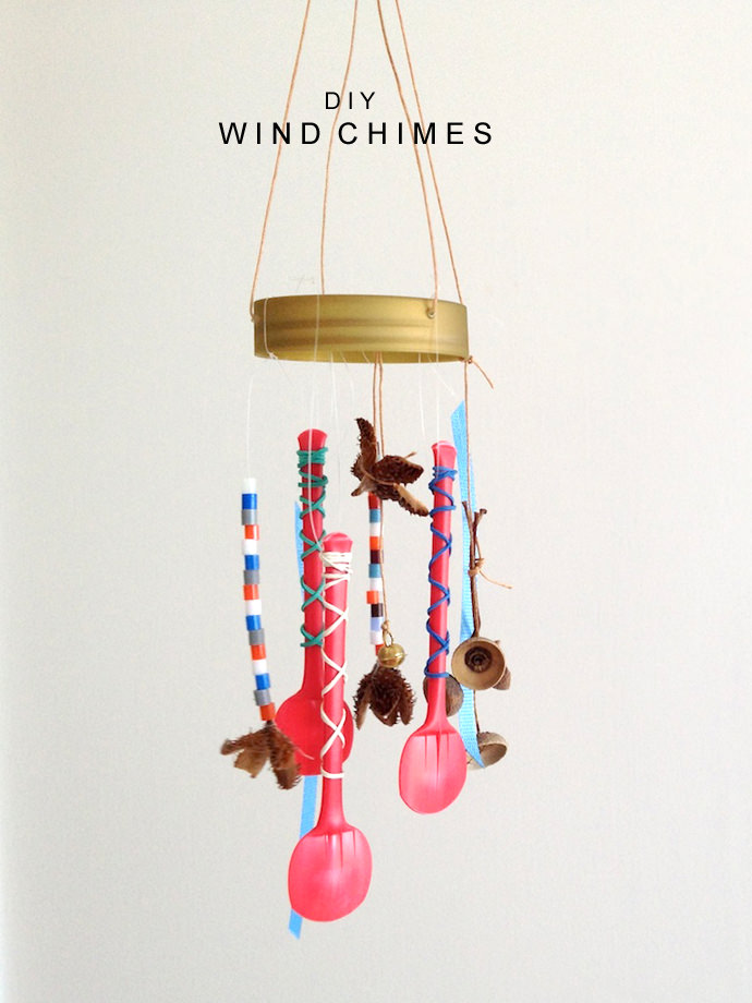 How To Make Wind Chimes Using Recycled Material - Crafting Wind Chimes with Children at Home