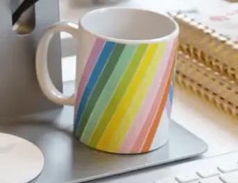 How To Mug Decorated Using Washi Tape - Get Creative with Washi Tape
