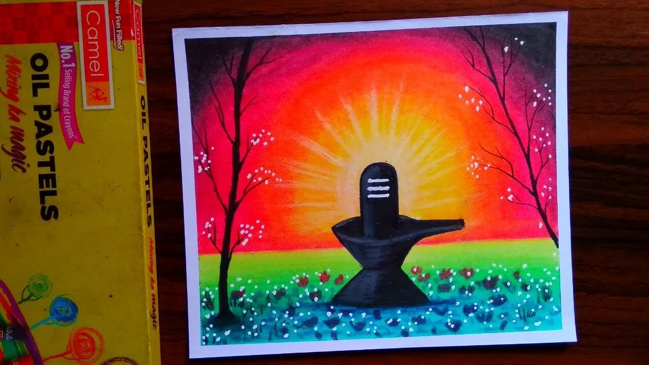 How To Paint Lord Shiv Linga For Beginners - Shivratri Art and Craft Suggestions