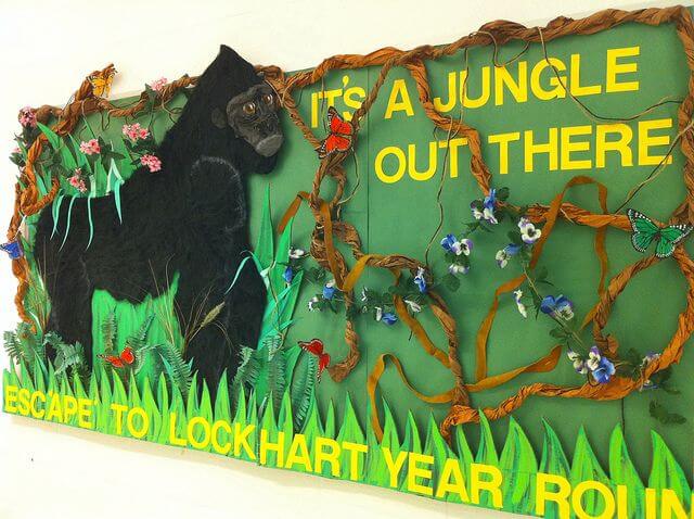 Interesting Gorilla Wall Decoration Based on Jungle Themed - Have a wild time with a Jungle Safari theme 
