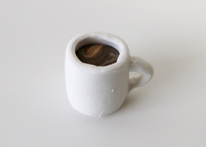 Interesting Mini Coffee Mug Decoration Craft Idea With Polymer Clay - Designing a Mug with Polymer Clay