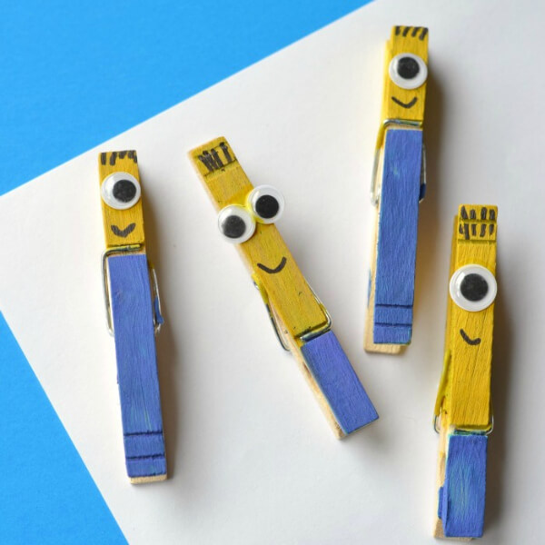 Interesting Minion Clothespins Craft For Preschoolers - Exciting Clothespin Ideas for the Youngsters 