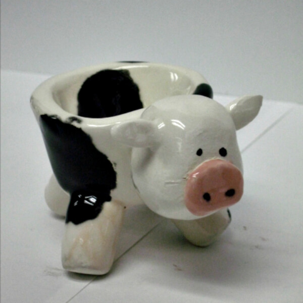 Interesting Pinch Pot Cow Decoration Idea For Home - Creating art with clay and pinches of it