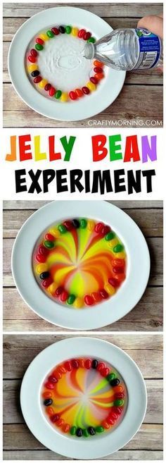 Jelly Bean Science Experiment Activity For Kids - Fun Recycling Ideas for Children 