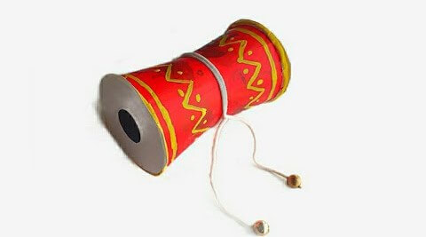 Joyful Paper Cup Damru Craft For Mahashivratri - Shivratri Artsy Ideas