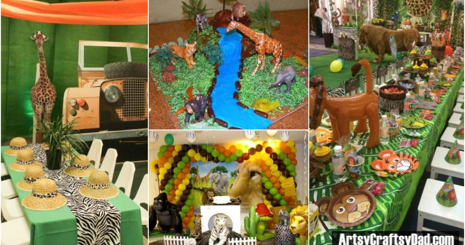 Jungle Theme Decoration Ideas for Kids Birthday Party