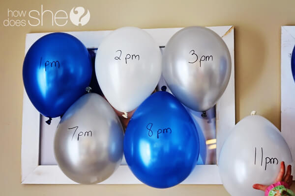 Last-Minute New Year's Eve Game Activity Idea With Balloons - Keeping preschoolers entertained with balloons indoors