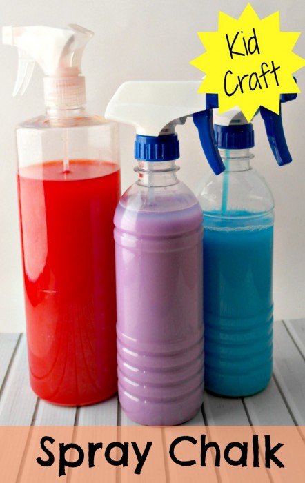 Liquid Spray Chalk Outdoor Activity For Summer - Simple entertainment for children in the outdoors