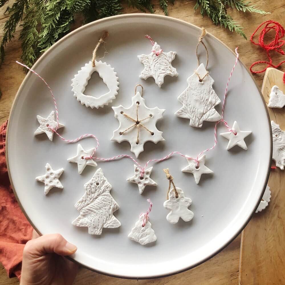 Lovely & Cool Christmas Ornament Crafts Made With Salt Dough - Crafting Salt Dough trinkets for Christmas