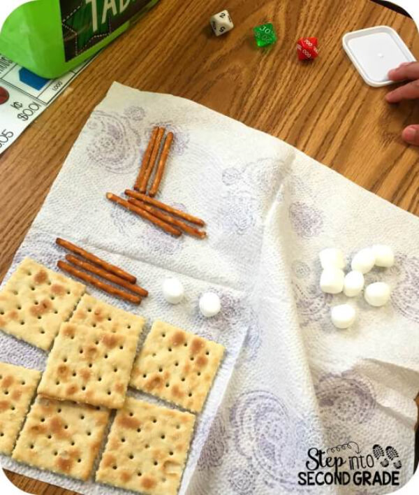 Maths Learning Place Value Game Activity With Yummy Biscuits - Playing and Educating Yourself with Place Value Math