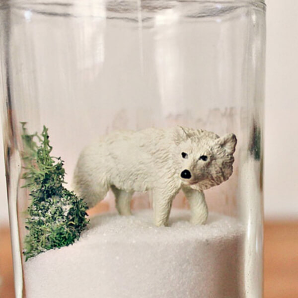Mini Winter Terrariums Design Craft Project For Kids - Ways to Have Fun During the Winter Break Using Snow