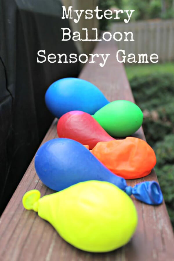 Mystery Sensory Balloon Party Game Idea For Preschoolers - In-House Balloon Fun For Early Learners