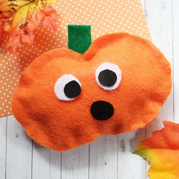 No-Sew Fabric Pumpkin Craft Activity For Kids To Make - Interesting pumpkin-creating projects for children