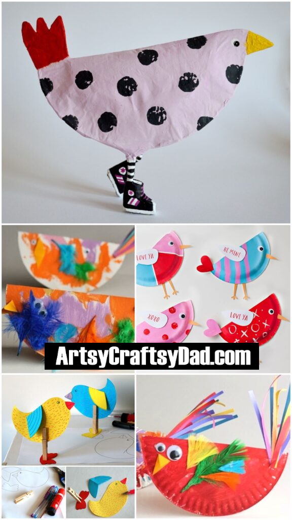 Paper Plate Bird Crafts for Kids