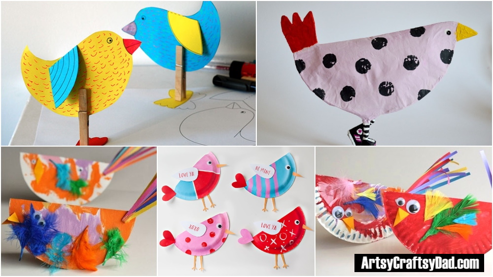 Toddler Craft – Paper Plate Bird