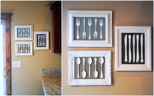 Plastic Spoons, Knives, Forks - Artwork For Kitchen Decor
