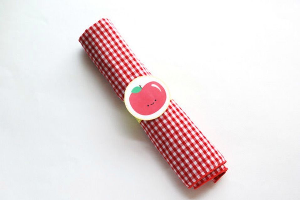  Printable Apple Napkin Rings Craft Idea For Kids - Apple Projects and Tasks to Do at the Start of School