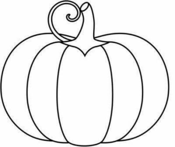 Pumpkin Vegetable Consist All Nutrients & Support Of Immune System - Coloring Pictures of Vegetables for Kids 