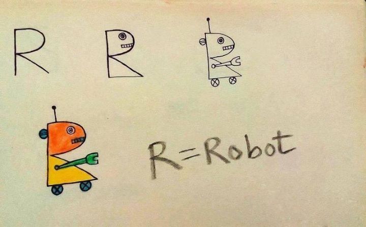 R For Robot - Generating Alphabet Drawings for Infants