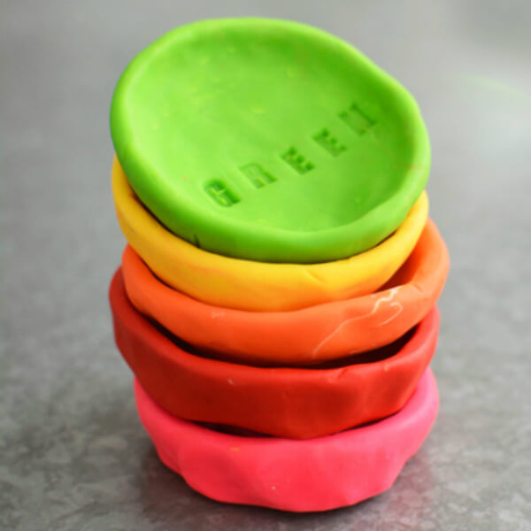 Rainbow Pinch Pots Sorting Bowl Craft Idea For Preschoolers - Crafting with a Pinch Pot