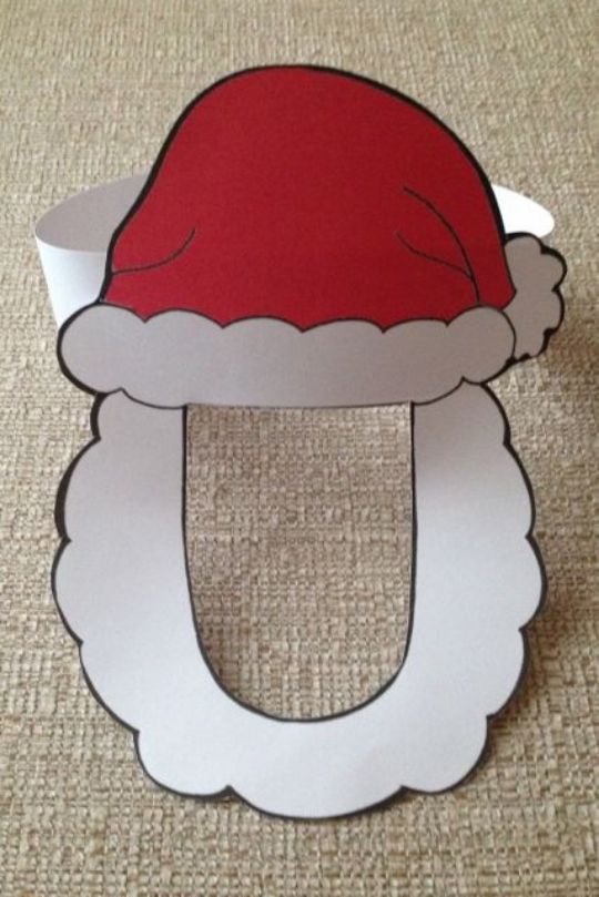Santa Mask Craft For Christmas Parties - Have fun this Christmas with Santa Claus-inspired activities for youngsters.
