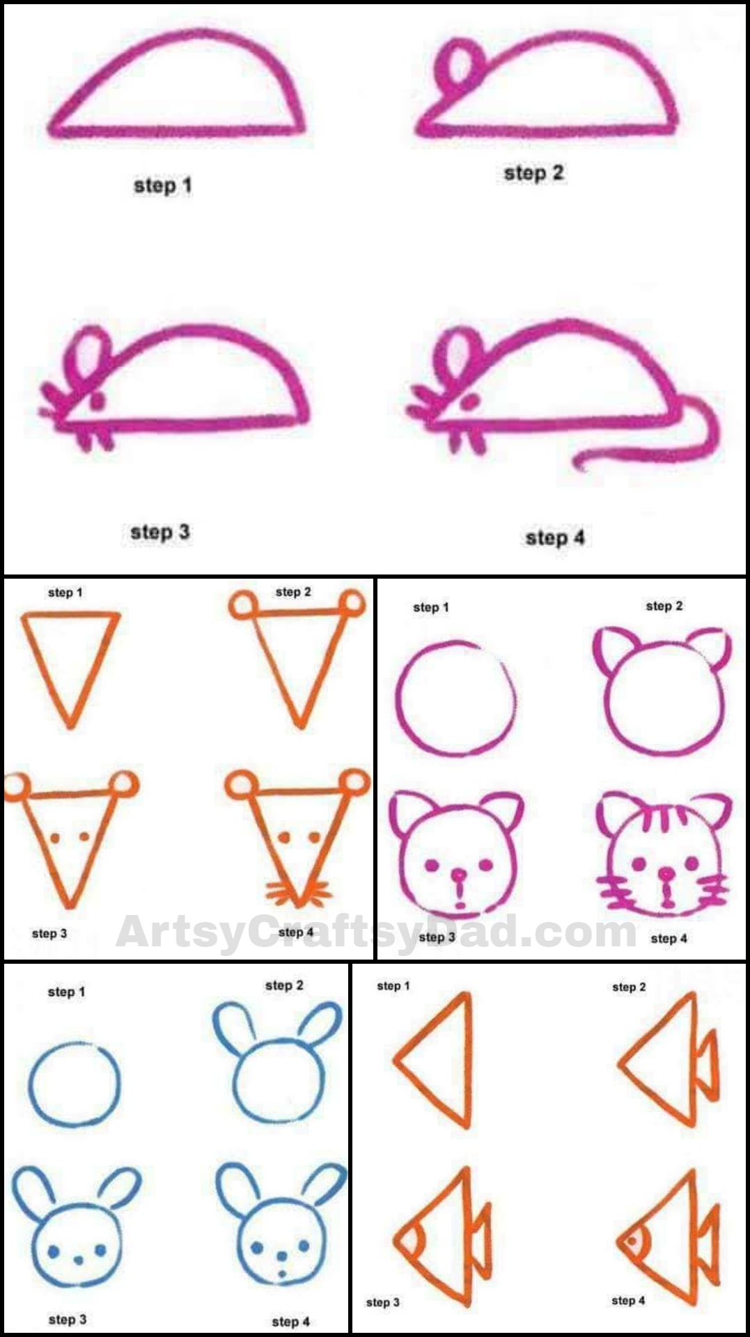 Learn to draw Farm Animals – Simple DIYs – Kids Activities-saigonsouth.com.vn