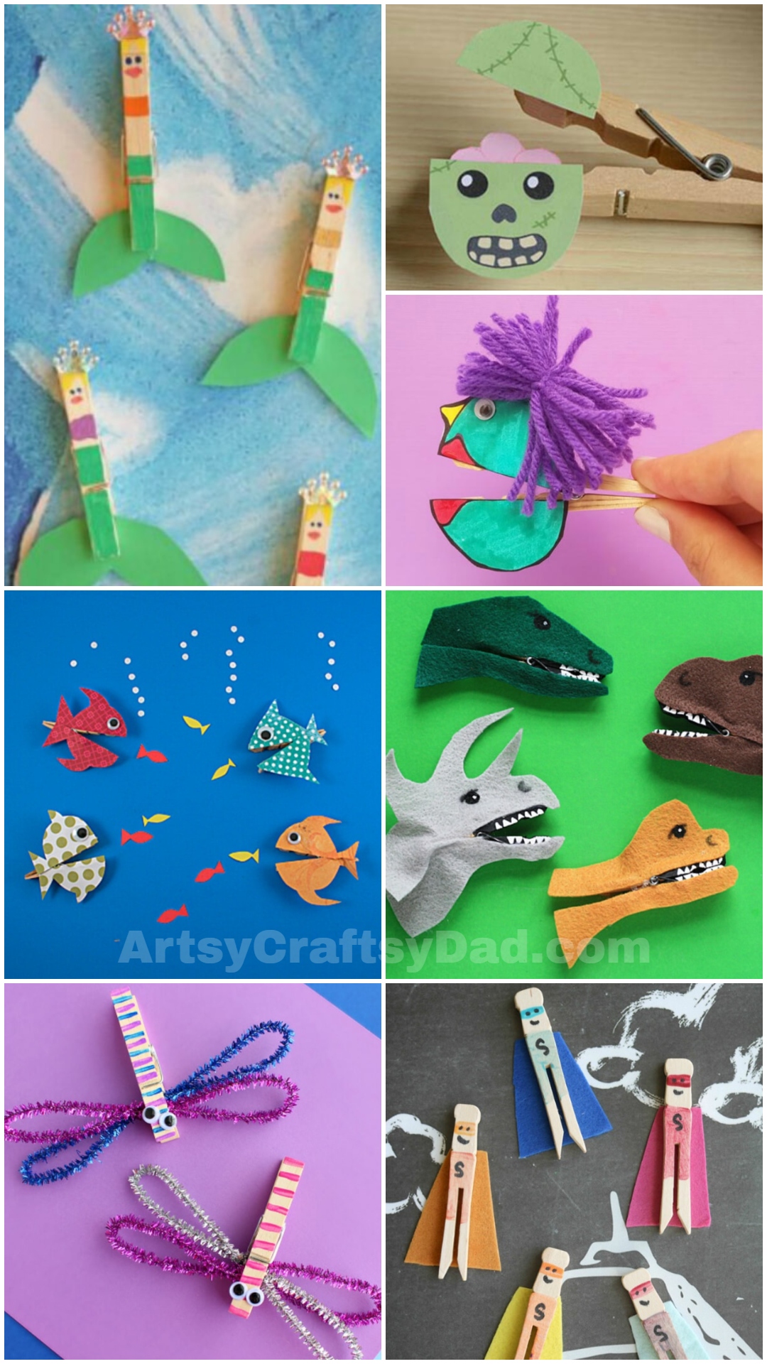 Simple Clothespin Craft Ideas for Kids