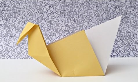 Simple Origami Paper Swan Craft Tutorial For 8-Year-Old Kids - Creative Projects for 7-10 Year Olds with a Swan Theme 