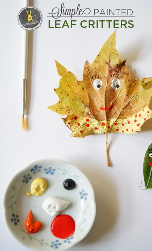 Simple Painted Leaf  Fall Craft Ideas For Kids - Crafting Projects that Take Inspiration from Nature for Kids