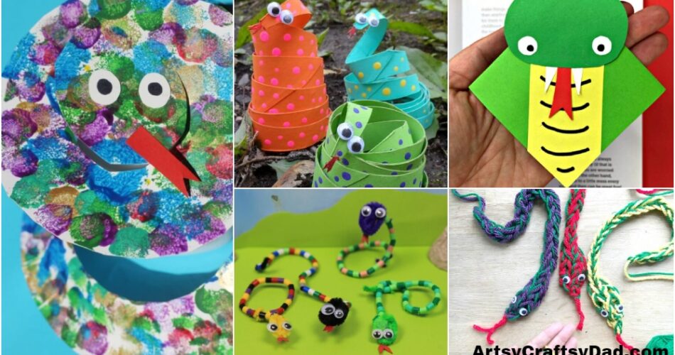 Snake Crafts to Enjoy Free Time with Kids