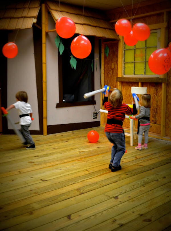 Super Fun Ninja Birthday Party Game Idea With Balloons - Inside Balloons Games For Pre-K Children