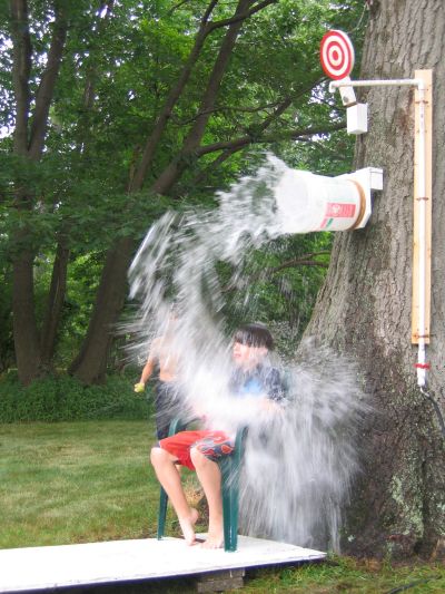 Target Water Dunk Activity In Outdoor For Kids - Building Your Own Water Play for Kids 