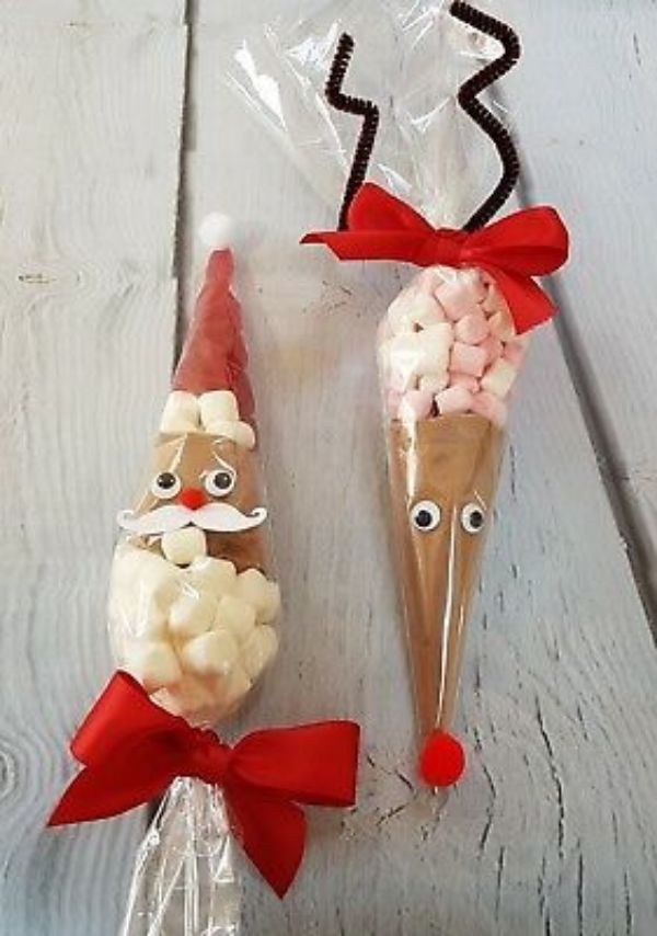 Tasty Reindeer Cone Snack Idea For Christmas Parties - Fun Reindeer-Related Crafts for Youngsters - Ideal for Pre-Kindergarten