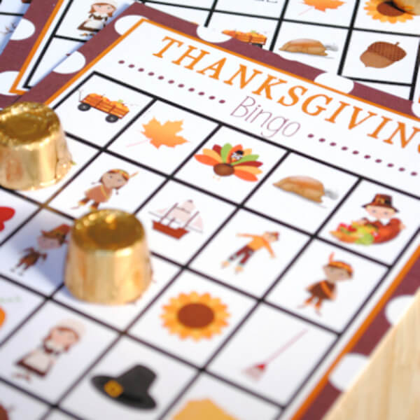 Thanksgiving Bingo Game Activity For Preschoolers - Artistic Fun For Thanksgiving Day