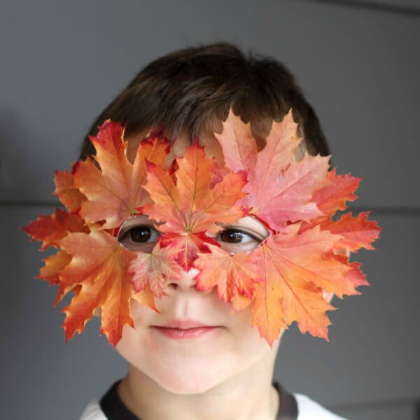 Unique Leaf Mask Craft idea For 6 Years Old Kids - Fun and Simple Art Projects For 5-7-Year-Olds 