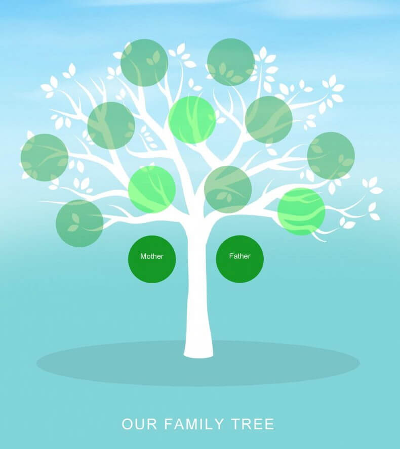 Very Easy Family Tree Template Idea For School Students - Building a Family Tree – Fun Assignment for School Students 