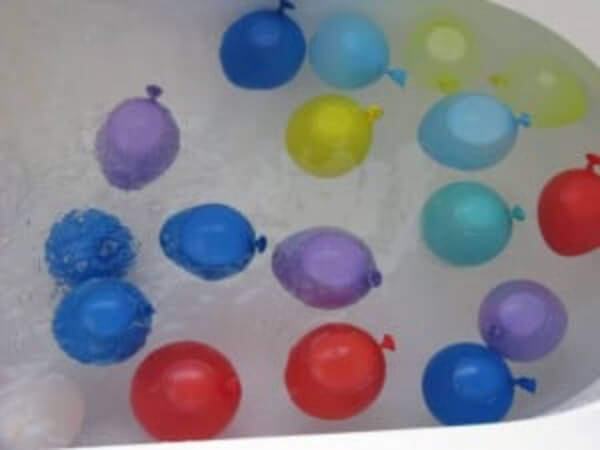 Water Balloon Sensory Play Game Activity At Home - Indoor playtime with balloons for pre-k kids