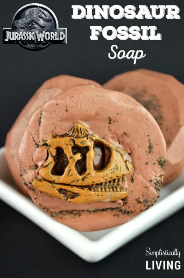 Wonderful Dinosaur Fossil Soap Idea For Kids To Make At Home - Exciting Paleo Projects for the Little Ones