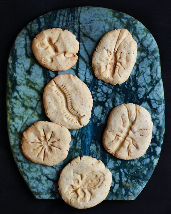 Yummy Fossil Cookies Recipe Made With Plastic Bug Toys & PlayDough - Entertaining Paleo Activities for Children