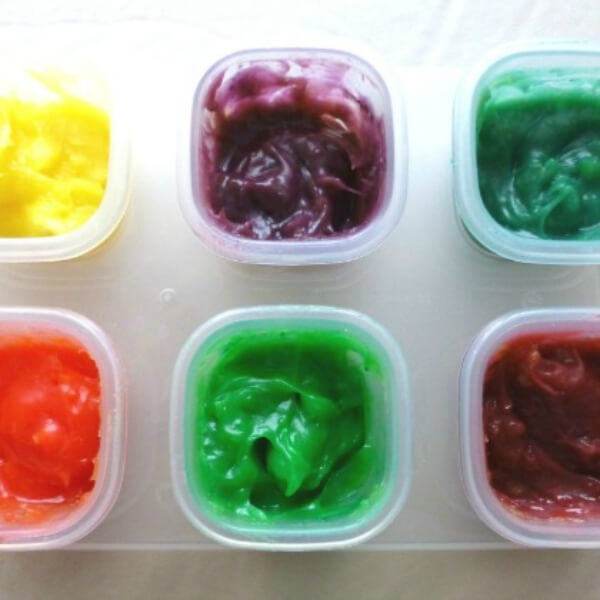 Yummy Jelly Pudding Paint Recipe Using Vibrant Food Colors - Colorful Combinations for Children's Art 