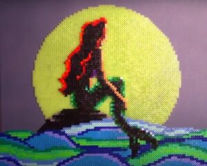 Amazing Perler Beads Mermaid Craft Project For Home Decor