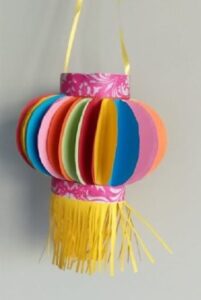 Colorful Paper Lantern Decoration Craft For Diwali Festivals