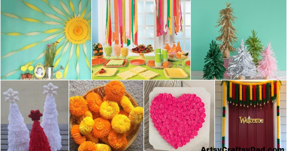Creative Crepe Paper Decoration Tips and Ideas