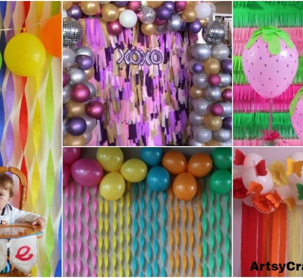 DIY Crepe Paper and Balloon Decor Ideas
