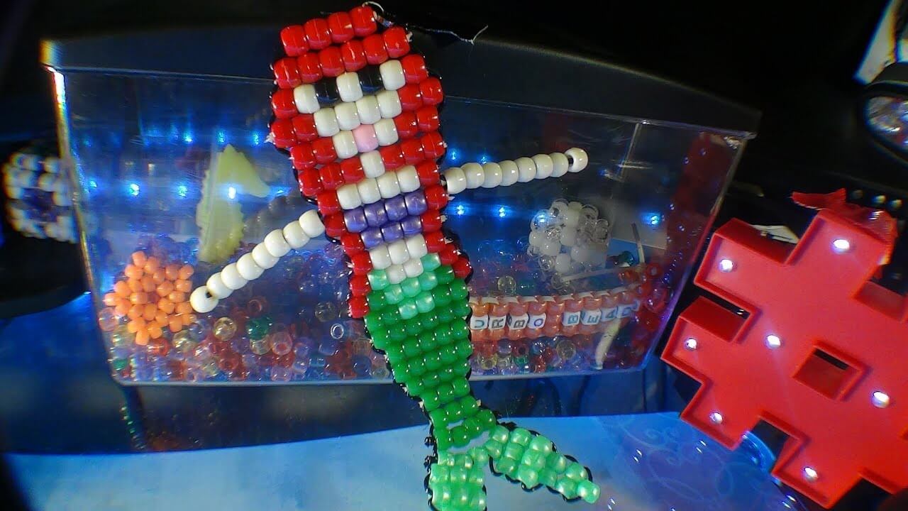 DIY Mermaid Craft Activity Using Turbo Beads - Put Together Mermaid Perler Beads for the Young Ones