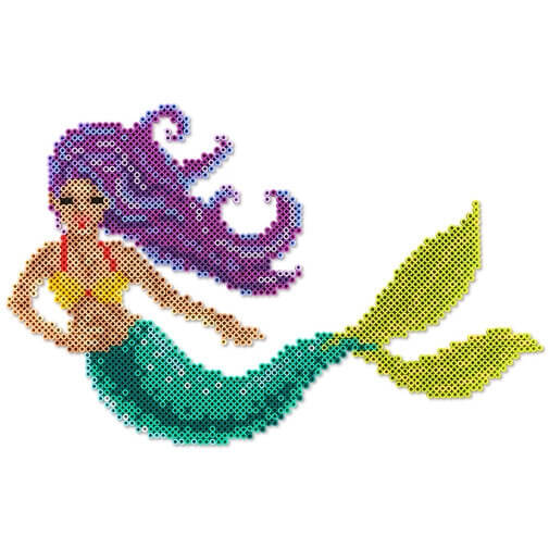 DIY Mermaid Craft Using Colorful Perler Beads - Design Your Own Mermaid Perler Bead Creations for Kids
