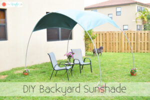 DIY Outdoor Backyard Sunshade Craft For Home Using PVC Pipes