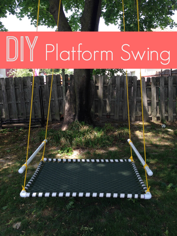 Easy & Inexpensive Platform Swing Craft With PVC Pipes For Outdoor - Kids can have fun with PVC Pipeline Crafting
