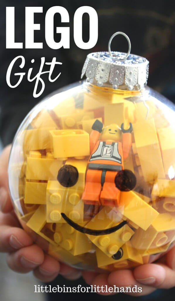 Easy Lego Ornament Christmas Gift Idea For Kindergartners - Kid-Friendly Ornament Making 