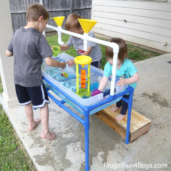 Editable PVC Pipe Sand & Water Table Craft Project For Kids - PVC Pipe Crafting Ideas for Little Ones